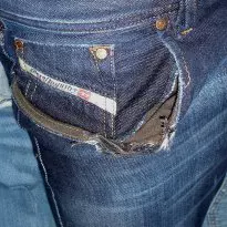 Diesel jeans destruction